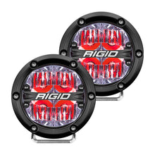 Cargar imagen en el visor de la galería, Rigid Industries 360-Series 4in LED Off-Road Drive Beam - Red Backlight (Pair)