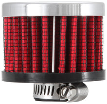 Cargar imagen en el visor de la galería, K&amp;N Clamp On Rubber Base Crankcase Vent Filter 0.375in Flange ID x 2in OD x 1.5in Height