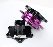 Cargar imagen en el visor de la galería, NRG Quick Release SFI SPEC 42.1 - Shiny Black Body / Shiny Purple Ring