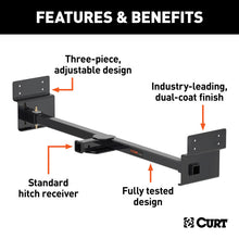 Load image into Gallery viewer, Curt Adjustable RV Trailer Hitch 2in Receiver (Up to 72in Frames) BOXED