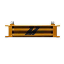 Cargar imagen en el visor de la galería, Mishimoto Universal 10 Row Oil Cooler - Gold