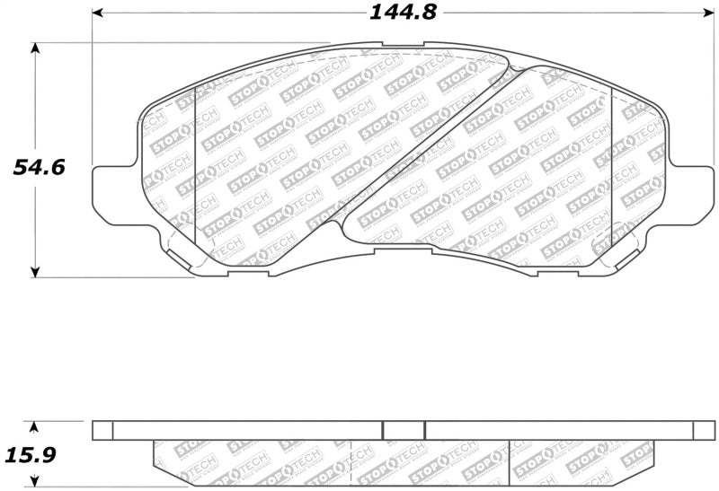 StopTech Street Select Brake Pads - Rear