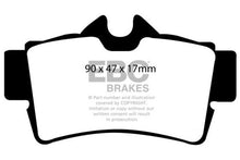 Cargar imagen en el visor de la galería, EBC 94-98 Ford Mustang 3.8 Yellowstuff Rear Brake Pads