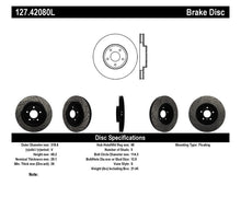 Cargar imagen en el visor de la galería, StopTech 06-07 350Z / 05-07 G35 exp Sport/ 06-07 G35X SportStop Slotted &amp; Drilled Front Left Rotor