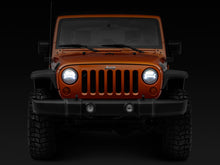 Cargar imagen en el visor de la galería, Raxiom 07-18 Jeep Wrangler JK LED Halo Headlights- Black Housing (Clear Lens)