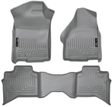 Load image into Gallery viewer, Husky Liners 09-12 Dodge Ram 1500 Quad Cab WeatherBeater Combo Gray Floor Liners