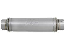 Cargar imagen en el visor de la galería, aFe ATLAS Aluminized Steel Muffler 5in Center/Center 24in L x 7in Diameter - Round Body