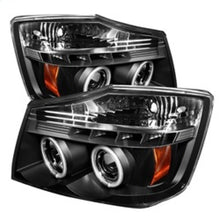 Cargar imagen en el visor de la galería, Spyder Nissan Titan 04-14/Armada 04-07 Projector Headlights CCFL Halo LED Blk PRO-YD-NTI04-CCFL-BK