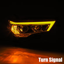 Cargar imagen en el visor de la galería, AlphaRex 14-20 Toyota 4Runner LUXX LED Proj Headlights Plank Style Black w/Activ Light/Seq Signal