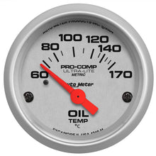 Cargar imagen en el visor de la galería, Autometer Ultra-Lite 52mm 60-170 Deg C Electronic Oil Temperature Gauge