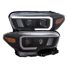 Cargar imagen en el visor de la galería, ANZO 2016-2017 Toyota Tacoma Projector Headlights w/ Plank Style Switchback Black w/ Amber