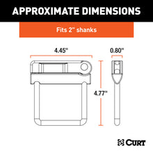 Cargar imagen en el visor de la galería, Curt Anti-Rattle Clamp (Fits 2in Receiver)