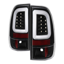 Cargar imagen en el visor de la galería, Spyder 08-16 Ford Super Duty F-250 V3 Light Bar LED Tail Lights - Black (ALT-YD-FS07V3-LBLED-BK)
