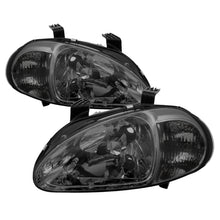 Cargar imagen en el visor de la galería, Xtune Honda Del Sol 93-97 1Pc Crystal Headlights Smoke HD-ON-HDEL93-1P-SM