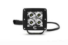 Load image into Gallery viewer, KC HiLiTES C-Series 3in. C3 LED Light 12w Spot Beam (Pair Pack System) - Black