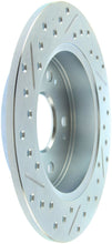 Cargar imagen en el visor de la galería, StopTech Select Sport 06-15 Honda Civic Si Slotted and Drilled Left Rear Rotor