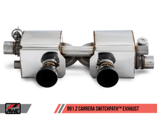 Cargar imagen en el visor de la galería, AWE Tuning Porsche 911 (991.2) Carrera / S SwitchPath Exhaust for PSE Cars - Diamond Black Tips