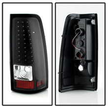 Cargar imagen en el visor de la galería, Xtune Chevy Silverado 1500/2500/3500 99-02 LED Tail Lights Black ALT-ON-CS99-LED-BK