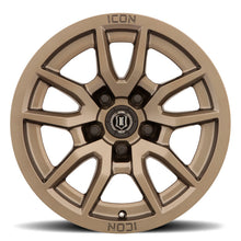 Cargar imagen en el visor de la galería, ICON Vector 5 17x8.5 5x150 25mm Offset 5.75in BS 110.1mm Bore Bronze Wheel