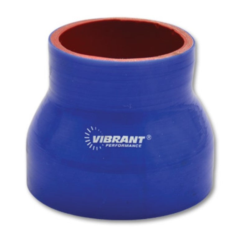 Vibrant 4 Ply Reducer Coupler 3in ID x 2.5in ID x 4.5n Long - Blue