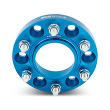 Load image into Gallery viewer, Mishimoto Borne Off-Road Wheel Spacers - 6x139.7 - 78.1 - 25mm - M14x1.5 - Blue