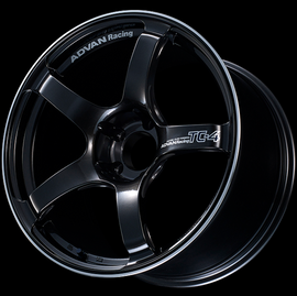 Advan TC4 18x9.5 +35 5x114.3 Racing Black Gunmetallic and Ring Wheel