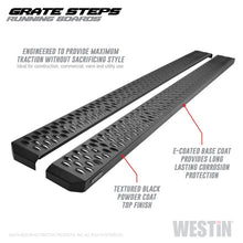 Cargar imagen en el visor de la galería, Westin Grate Steps Running Boards 86 in - Textured Black