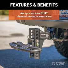 Load image into Gallery viewer, Curt Adjustable Channel Mount w/2-5/16in Ball &amp; Pintle (2in Shank 13000lbs)