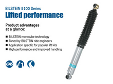 Cargar imagen en el visor de la galería, Bilstein 5100 Series 14-18 Dodge Ram 2500 Rear 46mm Monotube Shock Absorber