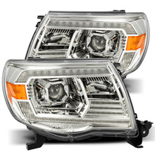 Cargar imagen en el visor de la galería, AlphaRex 05-11 Toyota Tacoma PRO-Series Projector Headlights Plank Style Design Chrome w/DRL