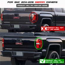 Cargar imagen en el visor de la galería, Spyder GMC Sierra 14-16 LED Tail Lights Black Smoke ALT-YD-GS14-LBLED-BSM