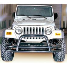 Cargar imagen en el visor de la galería, Rugged Ridge 3-In Dbl Tube Front Bumper w/ Hoop 76-06 CJ / Jeep Wrangler