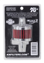 Cargar imagen en el visor de la galería, K&amp;N Steel Base Crankcase Vent Filter 3/8in OD Tube  2in OD 1-1/2in Height