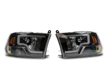 Cargar imagen en el visor de la galería, Raxiom 09-18 Dodge RAM 1500 LED Bar Headlights- Black Housing (Clear Lens)