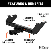 Cargar imagen en el visor de la galería, Curt Universal Class 3 Multi-Fit Trailer Hitch w/2in Receiver BOXED