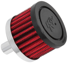 Cargar imagen en el visor de la galería, K&amp;N Steel Base Crankcase Vent Filter .5in Vent OD x 2in OD x 1.5in Height