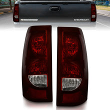 Cargar imagen en el visor de la galería, ANZO 2003-2006 Chevrolet Silverado 1500 Taillights Taillights Dark Red/Clear Lens (OE Style) (Pair)