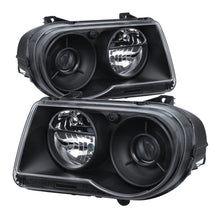 Load image into Gallery viewer, Xtune Chrysler 300C w/ Halogen Projection Style Only 05-10 Headlights Black HD-JH-C300C-BK