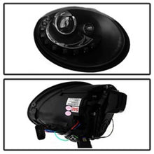 Cargar imagen en el visor de la galería, Spyder Volkswagen Beetle 06-10 Projector Headlights DRL LED Black PRO-YD-VB06-DRL-BK