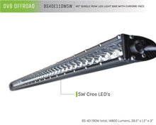 Cargar imagen en el visor de la galería, DV8 Offroad 40in Light Bar Slim 190W Spot 5W CREE LED - Black