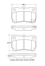 Cargar imagen en el visor de la galería, StopTech Street Touring 06 Lexus GS300/430 / 07-08 GS350 Rear Brake Pads