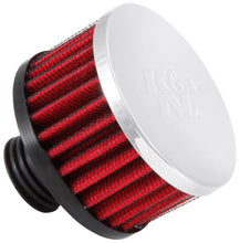 Cargar imagen en el visor de la galería, K&amp;N .5in Flange ID x 3in OD x 3.25in H Rubber Base Crankcase Vent Filter