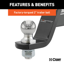 Cargar imagen en el visor de la galería, Curt Loaded Ball Mount w/2in Ball (2in Shank 7500lbs 4in Drop)