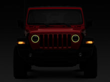 Cargar imagen en el visor de la galería, Raxiom 18-22 Jeep Wrangler JL/JT Axial 9-Inch LED Headlights w/RGB Halo- Blk Housing (Clear Lens)