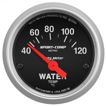 Cargar imagen en el visor de la galería, Autometer Sport-Comp 52mm 40-120 Degree Short Sweep Electronic Water Temperature Gauge