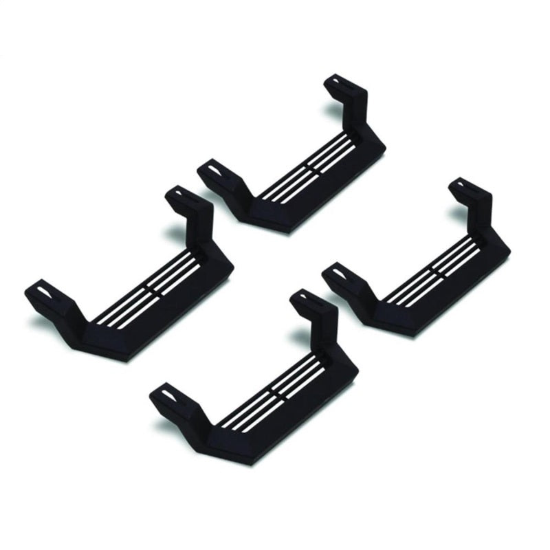 Rampage 1999-2019 Jeep Rock Rail Short Step Universal 4 Piece Set - Black