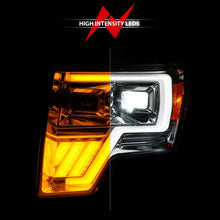 Load image into Gallery viewer, ANZO 09-14 Ford F-150 Full LED Proj Headlights w/Initiation Feature - Chrome