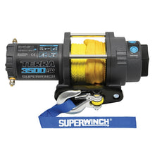 Cargar imagen en el visor de la galería, Superwinch 3500 LBS 12V DC 7/32in x 32ft Synthetic Rope Terra 3500SR Winch - Gray Wrinkle