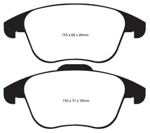 Cargar imagen en el visor de la galería, EBC 15-19 Audi Q3 2.0 Turbo Greenstuff Front Brake Pads