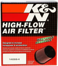 Cargar imagen en el visor de la galería, K&amp;N Universal Air Filter 4in Flange / 5-3/8in Base / 4-1/2in Top / 6in Height